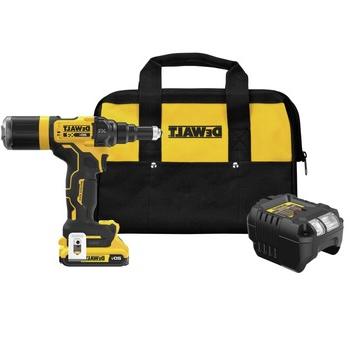 车身维修| Dewalt DCF403D1 20V MAX XR无刷锂离子3/16英寸. 无绳铆钉工具箱(2ah)